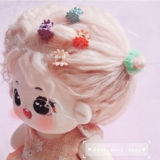 Set 50-100 dây thun màu pastel, cột tóc mini cho doll