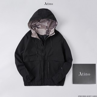 Áo khoác gió nam atino trẻ trung vải gió 2 lớp chống gió ag3.8058