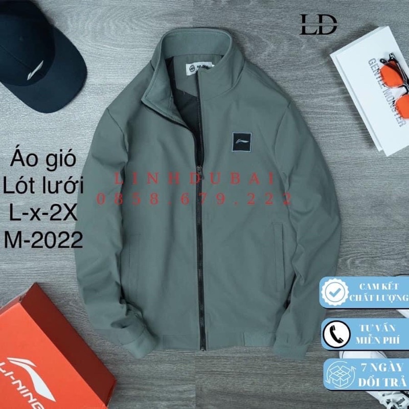Áo gió lót lưới nam lining, áo khoác gió nam thu đông mẫu mới nhất 2023