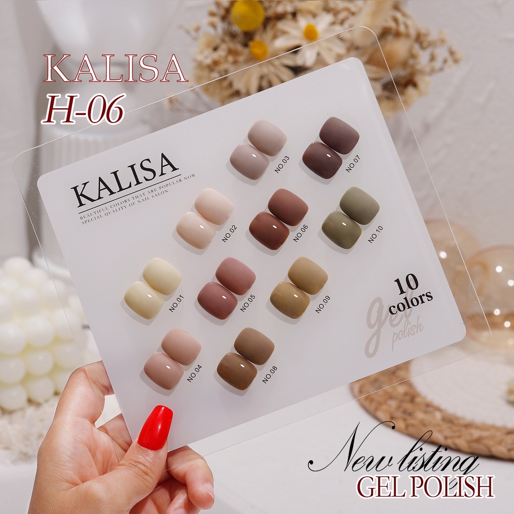 sơn móng tay Angels 15ml chuỗi màu trà sữa mocha (set 10) H6