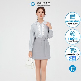 Chân váy nữ chữ A GUMAC phối dây kéo nhiều màu VB597