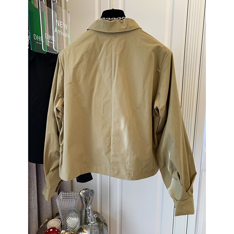 Áo Sơ Mi Cotton Tay Dài Dáng Rộng Ngắn Cài Khuy Kiểu Retro Phương Tây Thời Trang Mùa Xuân 2022