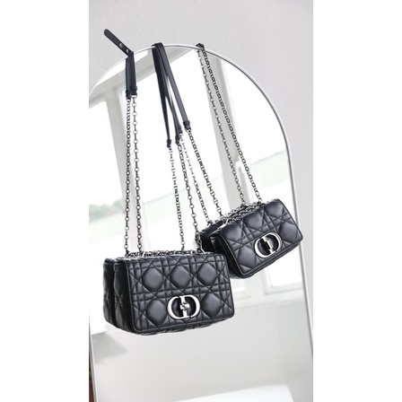 Túi xách Dior Caro 2 size bản super da thật fullbox