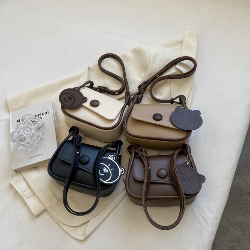 Túi Đeo Chéo Dáng Vuông Nhỏ Màu Sắc Dễ Phối Đồ Phong Cách Hàn Quốc Cho Nữ