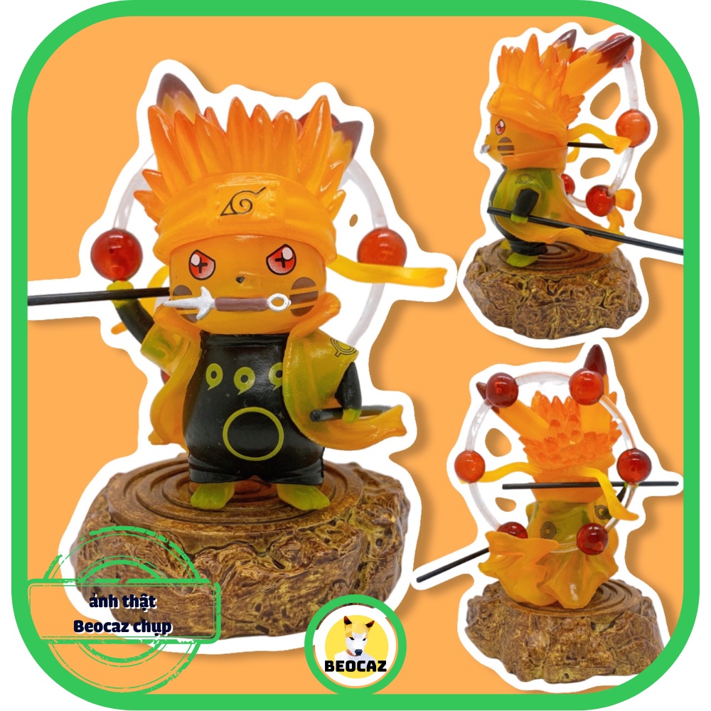 Mô hình Pikachu dễ thương Naruto Jiraiya Mandara cosplay linh vật độc đáo đồ chơi Beocaz bền màu an toàn