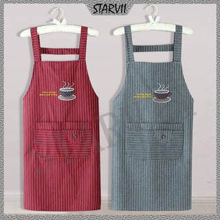 Tạp Dề Cotton Lanh Phong Cách Hàn Quốc Chống Dầu Tiện Dụng Cho Nhà Bếp