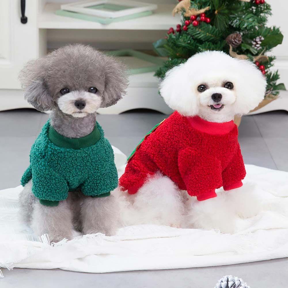 Áo Len Giữ Ấm Mùa Thu Đông Phong Cách Giáng Sinh Dành Cho Chó Mèo