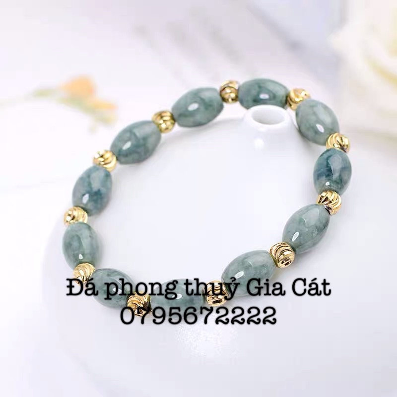 Vòng tay lu thống lam ngọc sáng có kiểm định