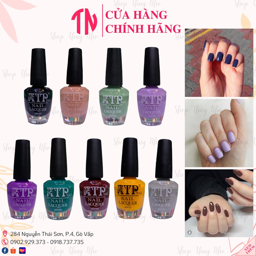 Sơn thường móng tay ATP ATP25 không cần hơ đèn 15ml dụng cụ làm móng tay chuyên nghiệp nail