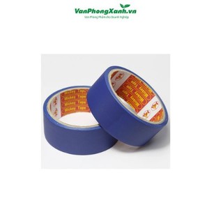 Băng dính si 20Y các cỡ (băng dính dán gáy xanh) Văn Phòng Xanh