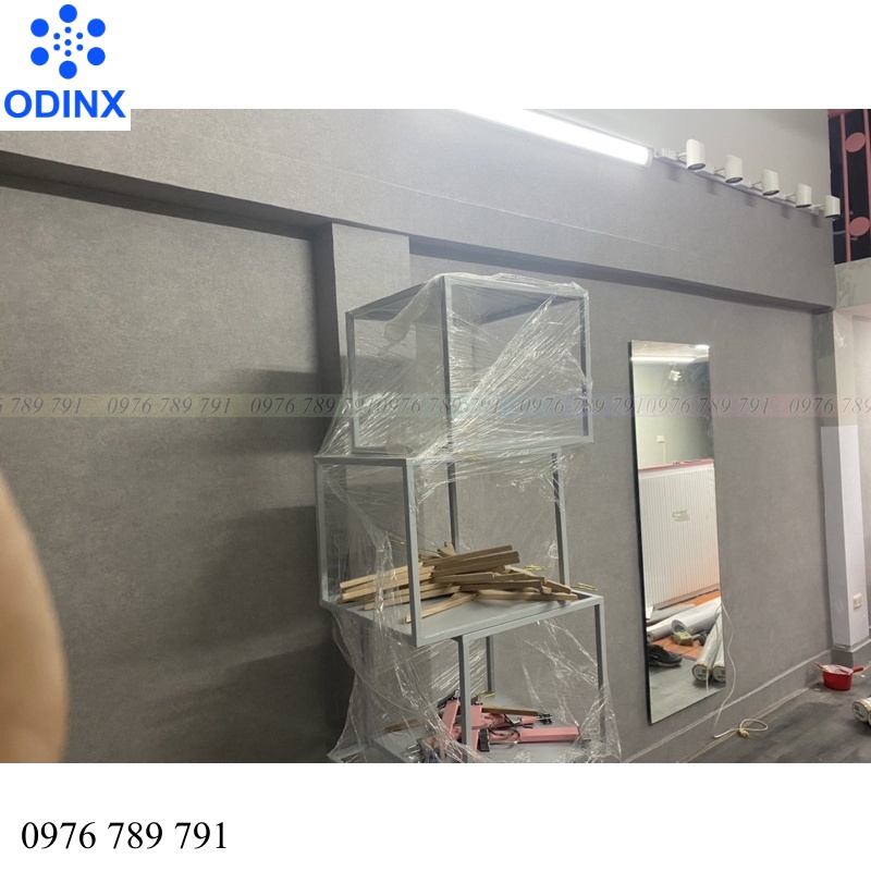 Giấy Dán Tường Giả Xi Măng Hàn Quốc Cao Cấp, Loại Dày Đẹp Khổ 1.06m, Cuộn 16.5 m2 ODINX