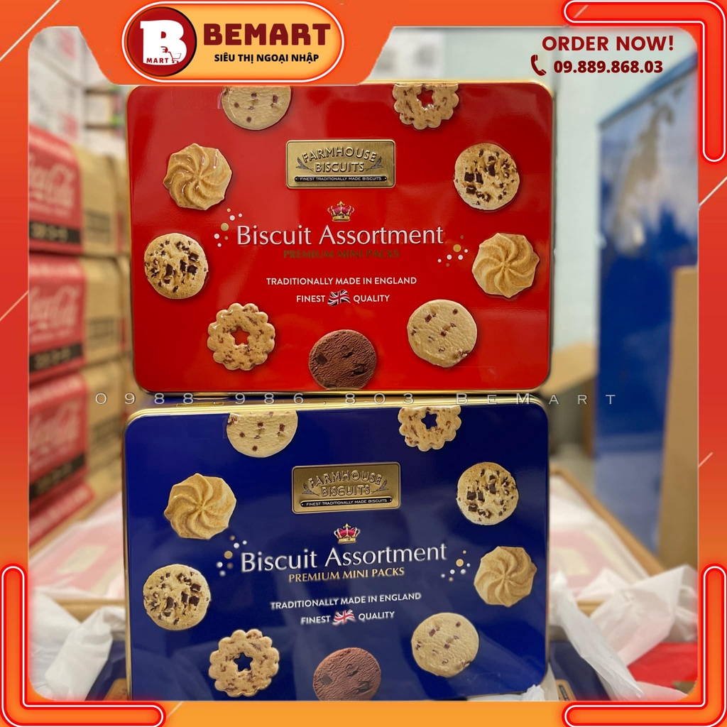 Bánh quy FARMHOUSE BISCUITS ASSORTMENT Xanh/ Đỏ