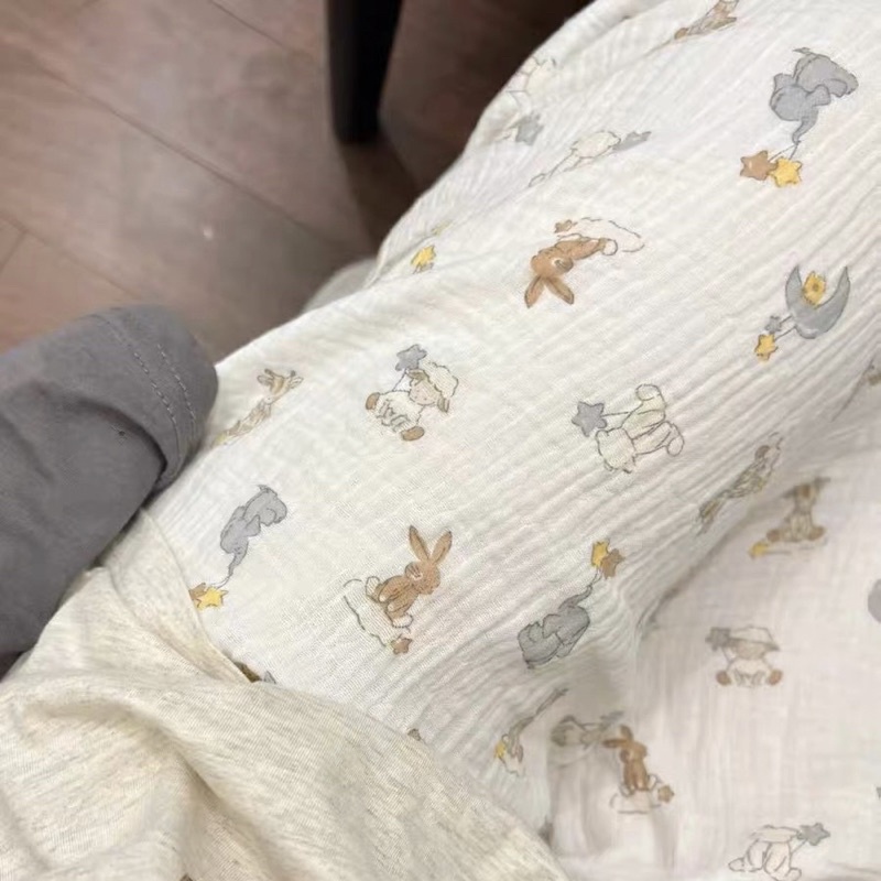 𝐚𝐬𝐡𝐞𝐱𝐢𝐧𝐜𝐡𝐚𝐨: Quần dài mặc nhà dáng suông rộng hoạ tiết hoa và thỏ