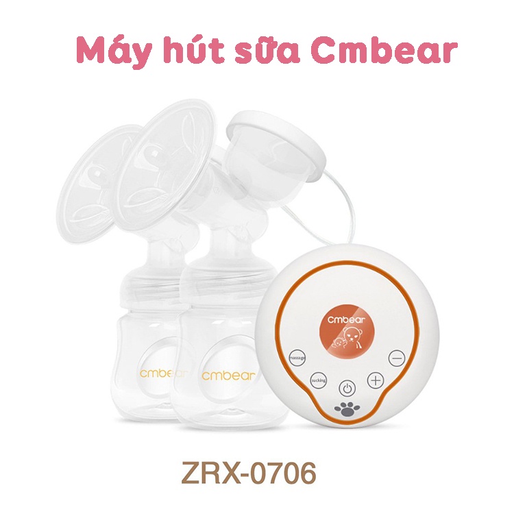 Máy hút sữa Cmbear 9 cấp độ hút matxa bao gồm 2 loại đôi và đơn