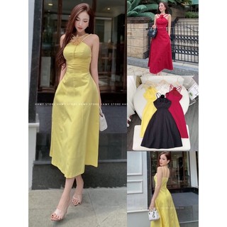 Đầm yếm dây hoa