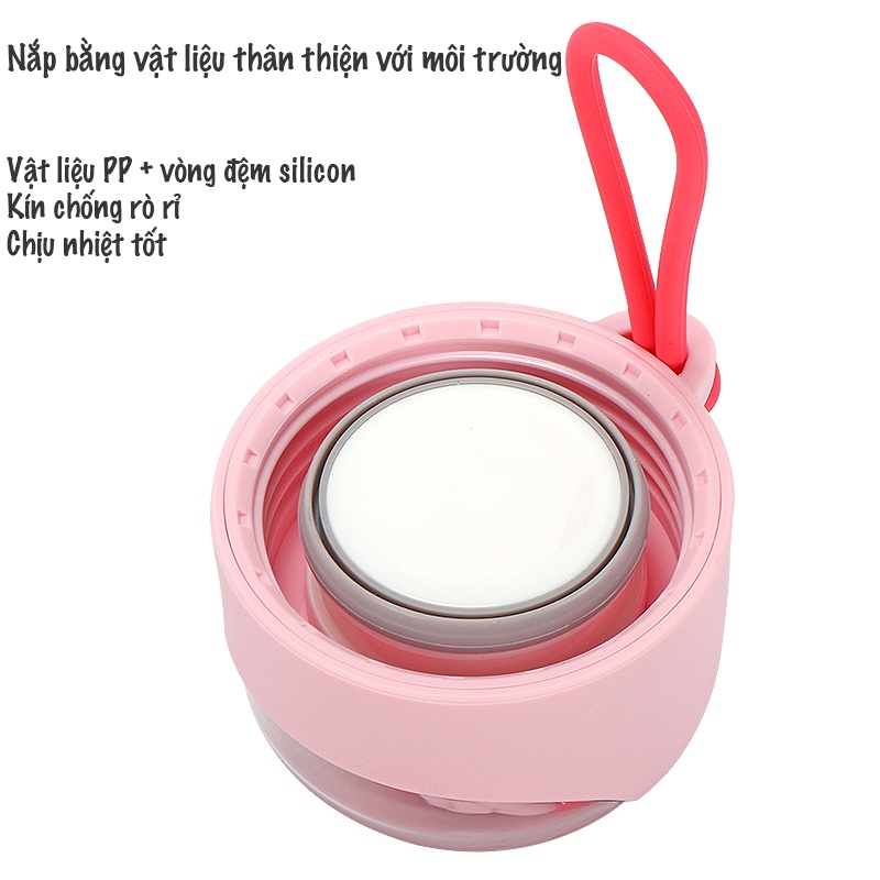 Bình Nước Giữ Nhiệt Bằng Thép Không Gỉ 280mL Hình Hello Kitty Sanrio