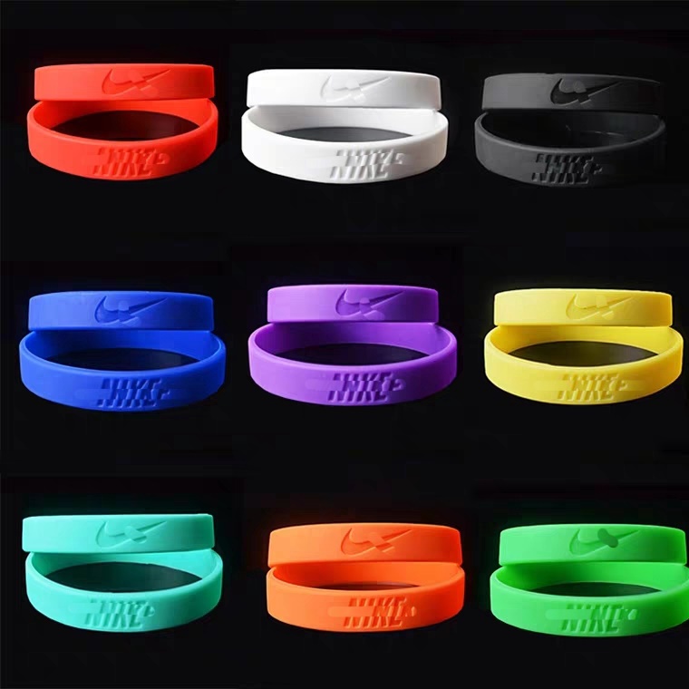 Nlke Vòng Tay Thể Thao Màu Trơn Hình Ngôi Sao Bóng Rổ NBA Cho Cặp Đôi