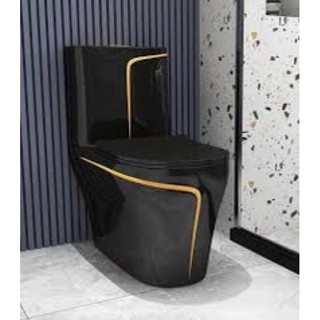Bồn cầu đen vàng, bệt vệ sinh đen vàng