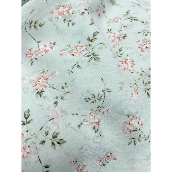 Vải voan Hàn hoa nhí