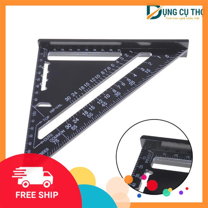 ✔️ ( HÀNG CHẤT LƯỢNG CAO ) Thước eke, ke góc chuyên dụng làm mộc 12", nhôm nguyên khối, độ chính xác cao ✔️