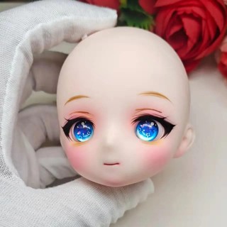 Đầu búp bê 14mm mắt to 1 / 6 bjd 18cm