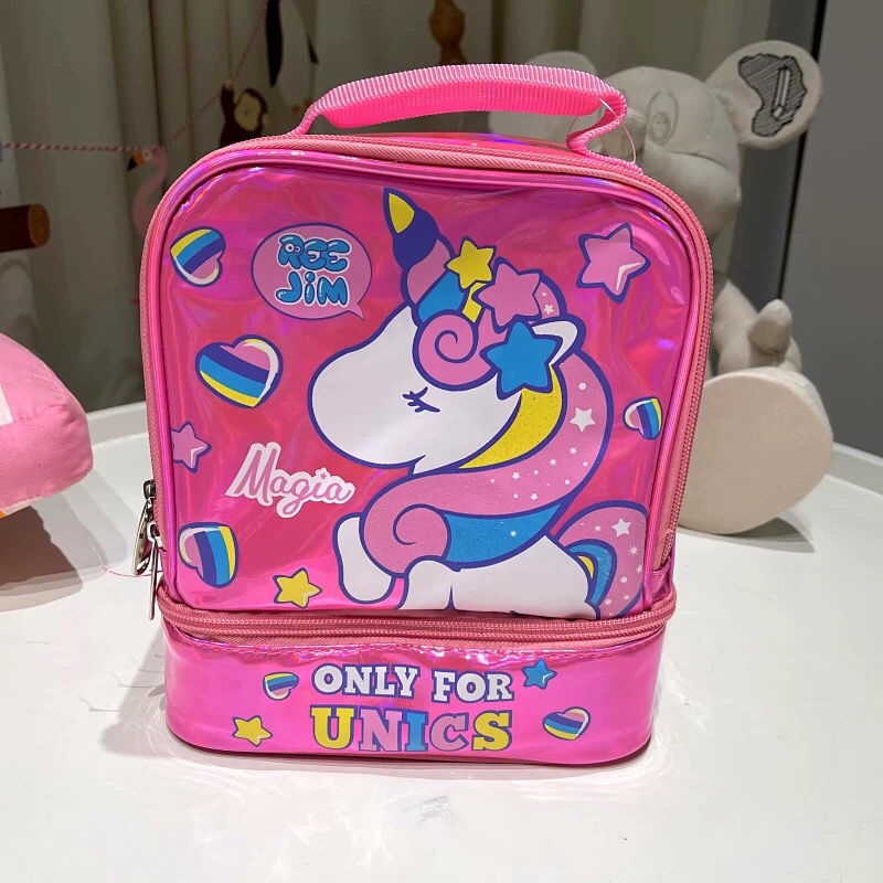 Túi Đựng Mỹ Phẩm Sức Chứa Lớn Chống Nước In Hình Kỳ Lân Hoạt Hình Dễ Thương Thời Trang Hàn Quốc