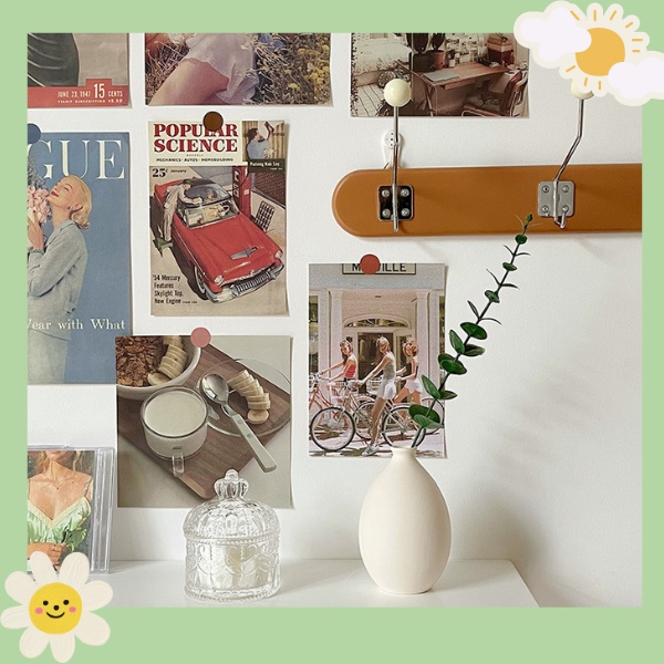 Ảnh trang trí poster dán tường hình decor vintage aesthetic retro, postcard bưu thiếp tranh giấy treo phòng ngủ bàn học