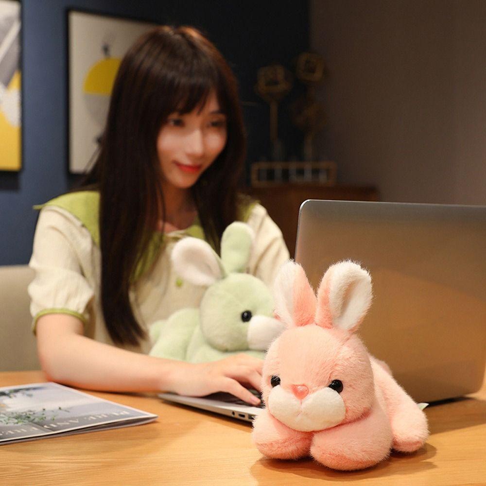 Thỏ Nhồi Bông Mini Mềm Mại Dễ Thương Trang Trí Nhà Cửa