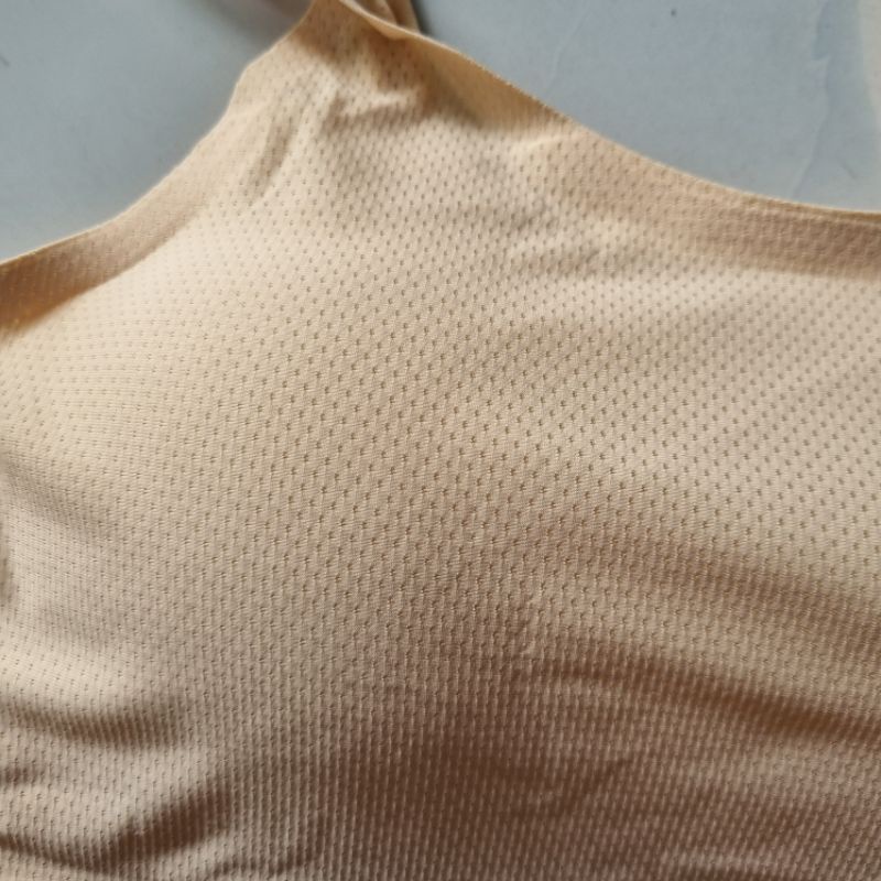 Áo bra áo lá áo lót su thông hơi co dãn 2 hai dây kép thẳng có mút tháo ra được