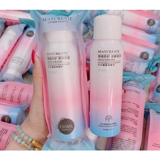 Xịt Chống Nắng Trắng Da Maycreate 150ml SPF 35
