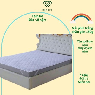 Tấm lót bảo vệ nệm Riotex bảo vệ nệm chần bông hút ẩm chống mốc tăng tuổi thọ nệm đầy đủ kích thước
