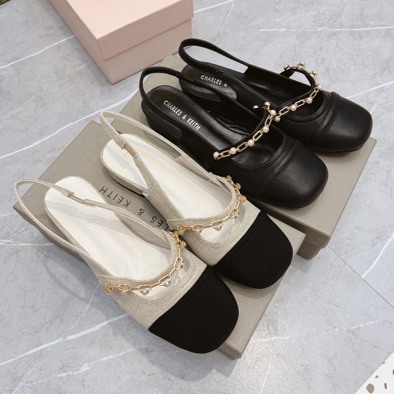 Sandal bịt mũi quai xích ngọc c•n•k fullbox