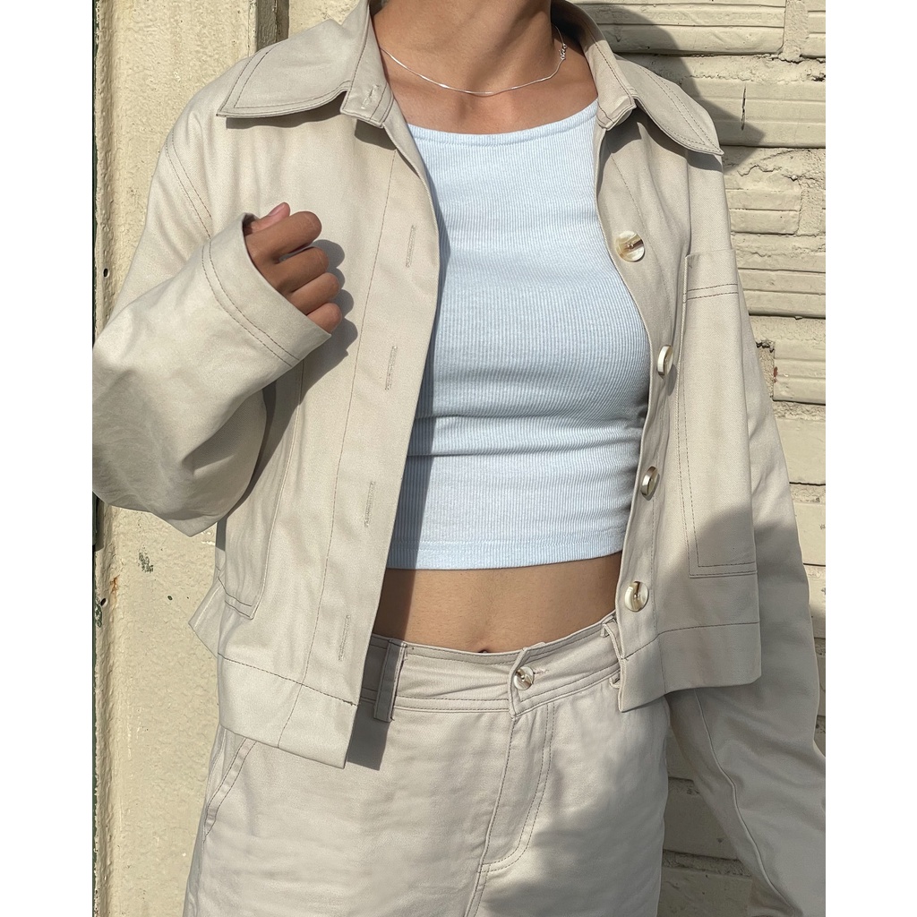 Áo khoác kaki dáng ngắn - Kaki Jacket
