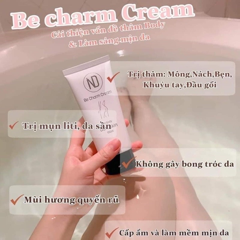 Kem giảm thâm mông vòng 3 ND be charm cream