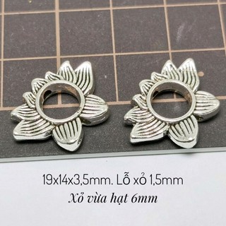 Set 5 Charm hoa sen có thể bỏ hạt ở giữa - KL068 MOCHUONG JEWELRY