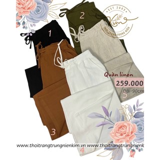 Quần linen freesize