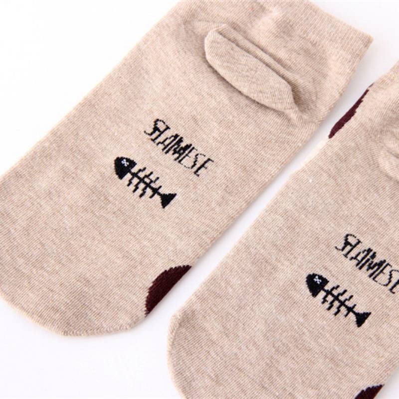 [Hot] [Vớ Thuyền Đơn Giản Bằng Cotton Vô Hình Thoáng Khí Thoải Mái Hình Thú Hoạt Hình Vui Nhộn Cho Nữ]