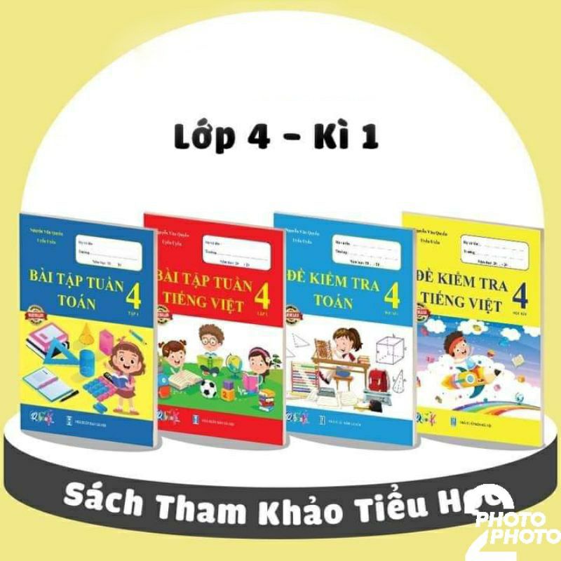 Sách - Combo Đề Kiểm Tra Và Bài Tập Tuần Toán Và Tiếng Việt Lớp 4 - Kết Nối Tri Thức Với Cuộc Sống - Học Kì 1