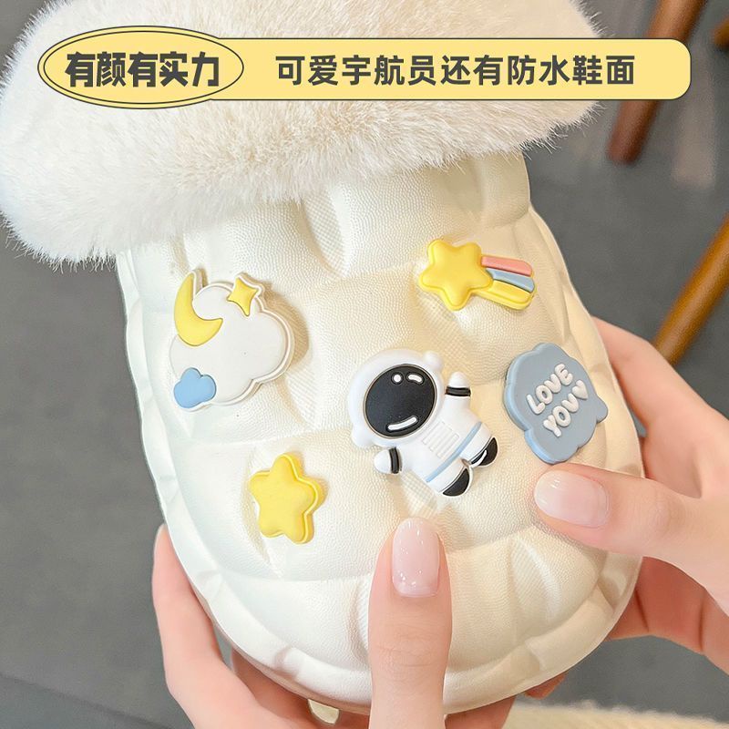 🎀Dép bông chống thấm nước có thể tháo rời giặt Dép Bông Đi Trong Nhà Thiết Kế Đơn Giản Thời Trang Mùa Đông Cho Cặp Đôi