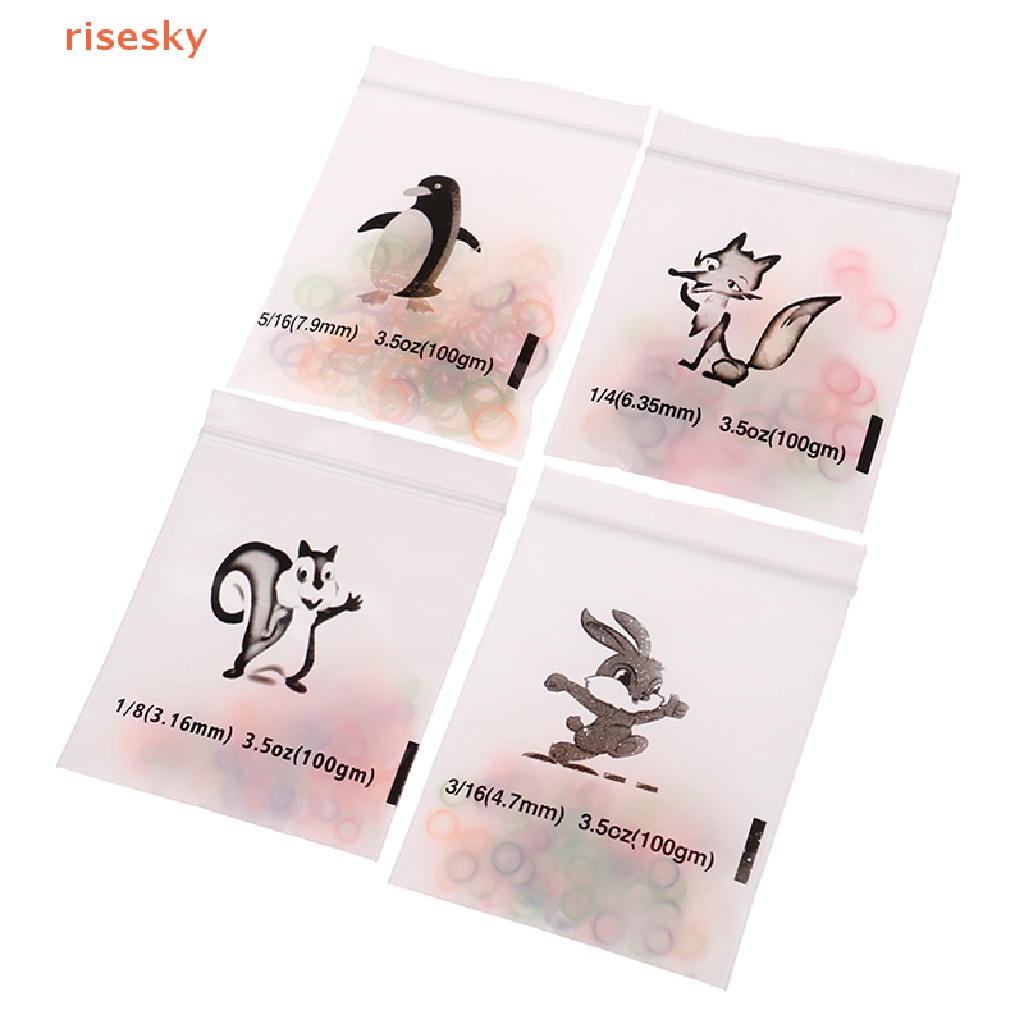 Set 100 Dây Thun Buộc Tóc Chỉnh Hình Nhiều Màu Sắc