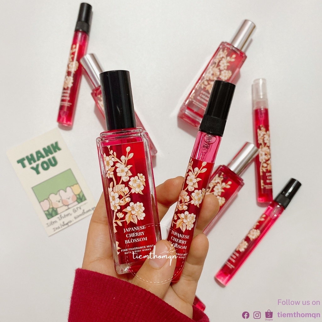 Xịt Thơm Toàn Thân Body Mist Japanese Cherry Blossom Bath & Body Works Mùi Hương Nữ Tính, Thanh Lịch