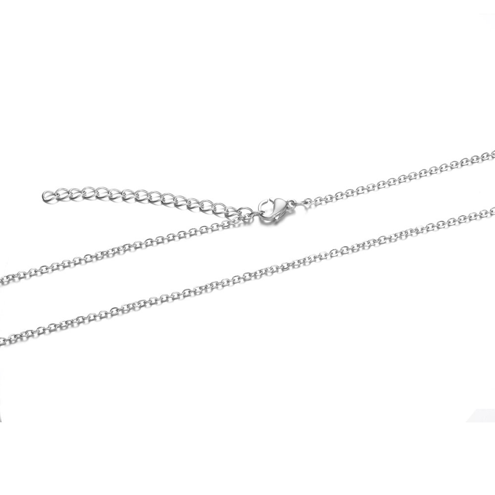 Set 1-2 Vòng cổ Bằng Thép Không Gỉ 304 Màu Sắc 27.5 inch  1.6mm