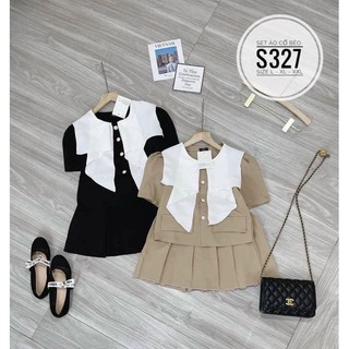 Bigsize Set áo cổ bèo S327