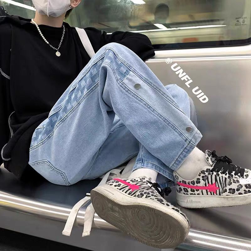 LEVIS Quần jeans denim Ống Suông Rộng Thời Trang Thu Đông Dành Cho Nam Và Nữ