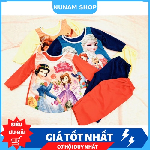 BỘ DÀI IN 3D CÔNG CHÚA/HOẠT HÌNH CHO BÉ 11-14KG - NUNAM SHOP
