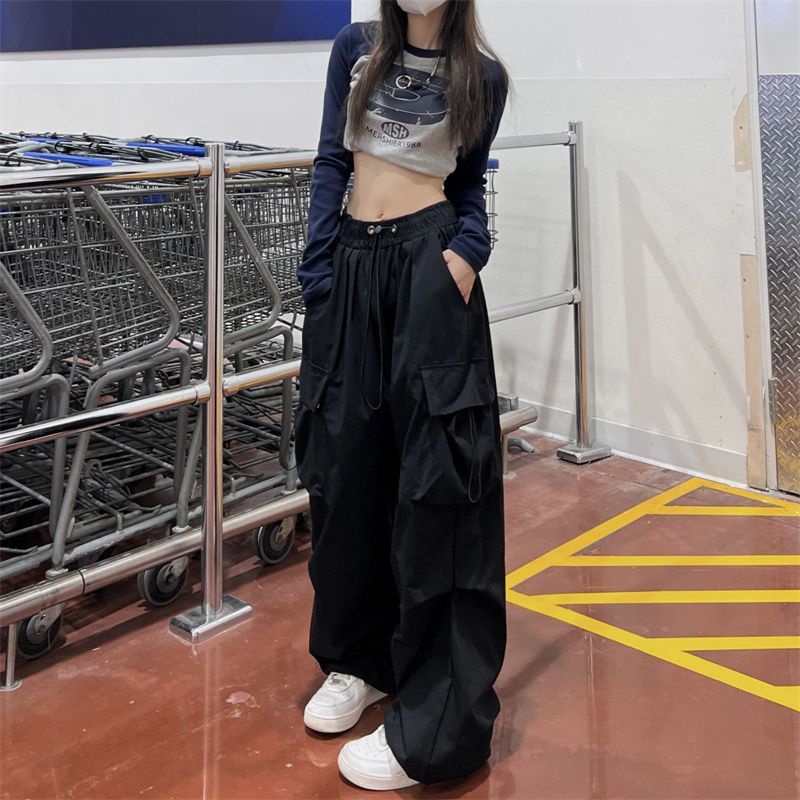 Quần Yếm Thể Thao Hip Hop Dễ Phối Đồ Phong Cách Mỹ Hàng Mới Dành Cho Bạn Nữ H5