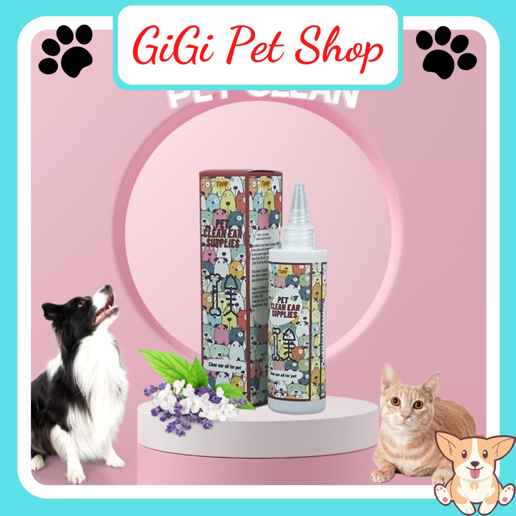 Nhỏ vệ sinh tai chó mèo Pet Clean Ear Supplies 60ml 100ml làm sạch an toàn với thú cưng phụ kiện giá