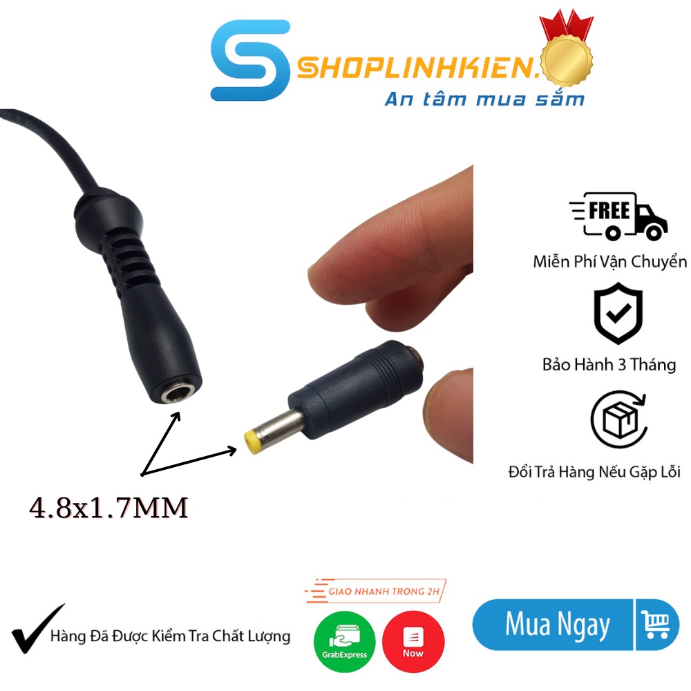 Dây nguồn DC 4.8x1.7MM cái đực chuyên dụng 4.8*1.7 - ShopLinhKienM2M