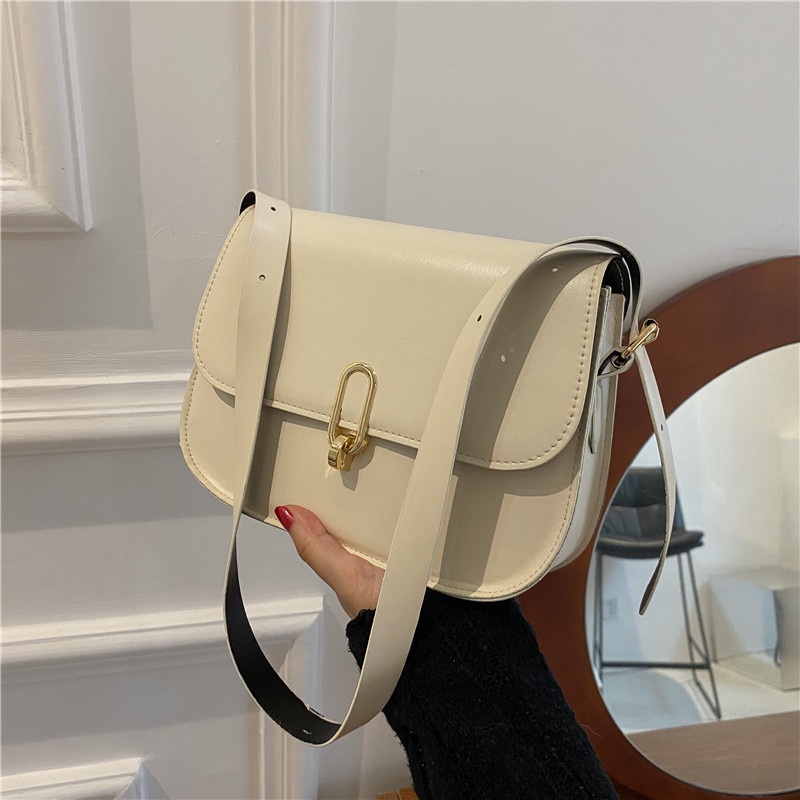 Túi đeo chéo phong cách retro MM Bags túi kẹp nách hàng đẹp 3 lớp RTE61