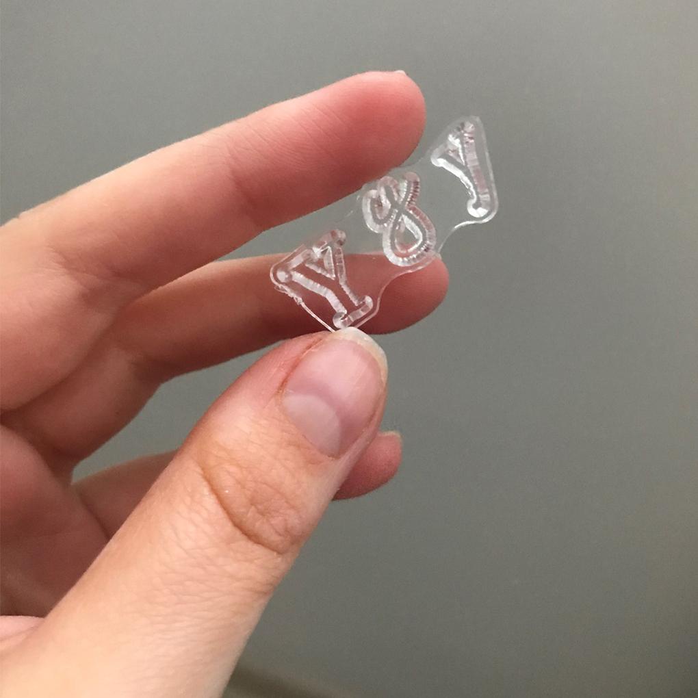 Bộ Con Dấu Silicone Trong Suốt Thiết Kế Đơn Giản Trang Trí Sổ Tay